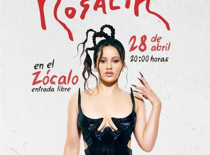 Rosalía en el Zócalo de la CDMX