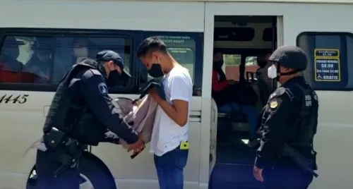 Realizan operativo contra asaltos en transporte público