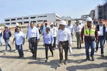 Rectora y gobernador de Puebla realizan recorrido por CU2 de la BUAP