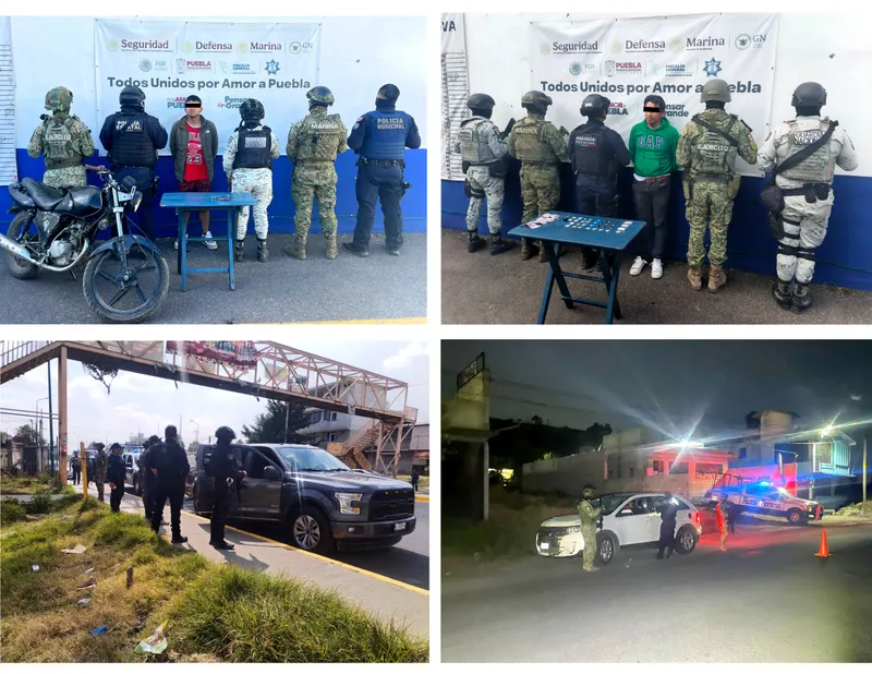 Tres detenidos y unidades aseguradas: primeros resultados del Operativo Interestatal en Texmelucan