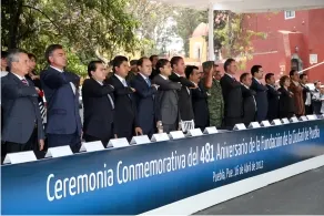 Ceremonia conmemorativa del 481 Aniversario de la Fundación de Puebla