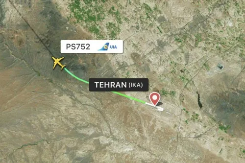 Se registra desplome de avión ucraniano con 180 pasajeros en Teherán, Irán