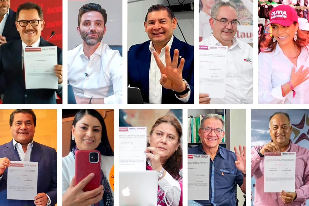 Aspirantes Morena Gubernatura Puebla