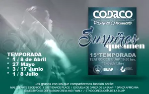 La Compañía de Danza Contemporánea del CCU BUAP iniciará su 15ª temporada