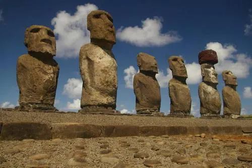 La estatuas de la isla de pascua están en peligro por el cambio climático