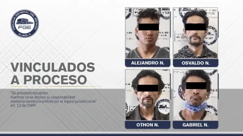 FGE obtuvo prisión contra cuatro narcomenudistas detenidos en cateo