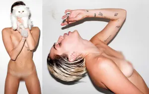 Miley Cyrus al desnudo