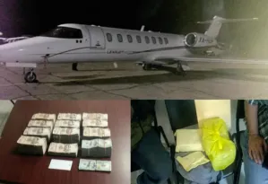Aeronave del senador Urzúa traslada dinero en efectivo