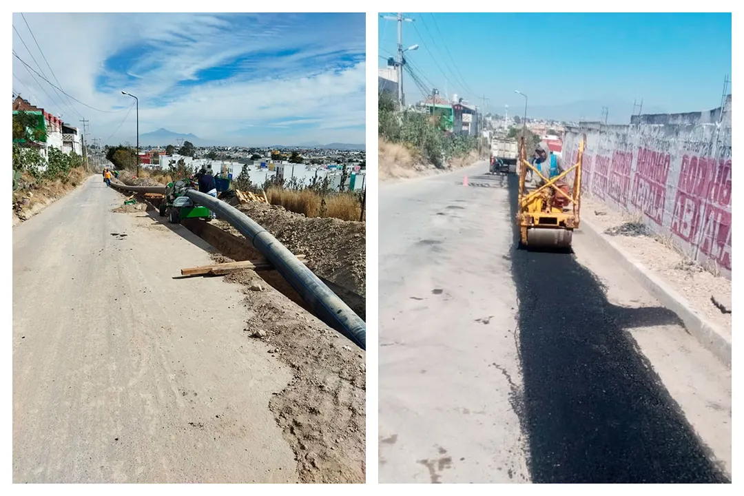 Agua De Puebla Sustitucion Linea Conduccion Guadalupe Hidalgo