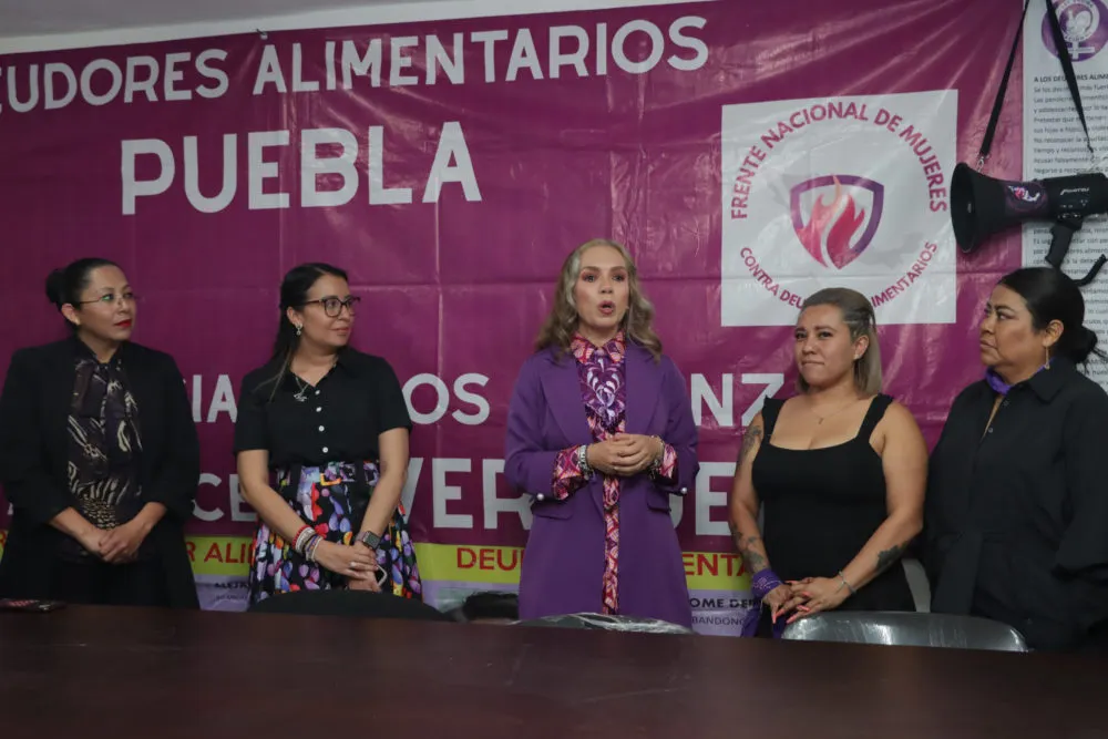 Frente Poblano de Mujeres solicita a dirigencias de partidos no postular a deudores alimentarios