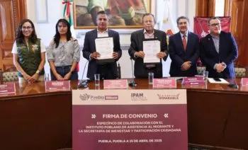 Accederán personas migrantes repatriadas a más apoyos con nuevo convenio entre el Ayuntamiento de Puebla y el IPAM