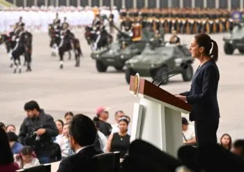 “Juntos, gobierno, fuerzas armadas y pueblo de México estamos construyendo paz y prosperidad”: Claudia Sheinbaum