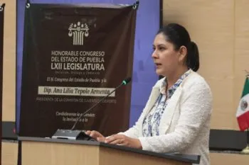 La diputada Ana Lilia Tepole presentó un exhorto para implementar un sistema digital de protección a mujeres en Puebla