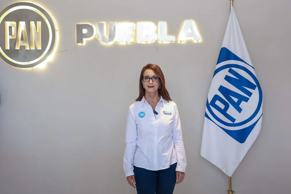 Augusta Díaz de Rivera, dirigente estatal del PAN en Puebla