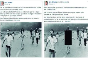 Noruega critica a Facebook por censurar la icónica foto de ‘La niña del napalm’