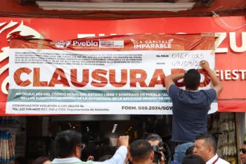 Van clausurados 12 negocios de productos chinos en Puebla por irregularidades laborales y falta de permisos