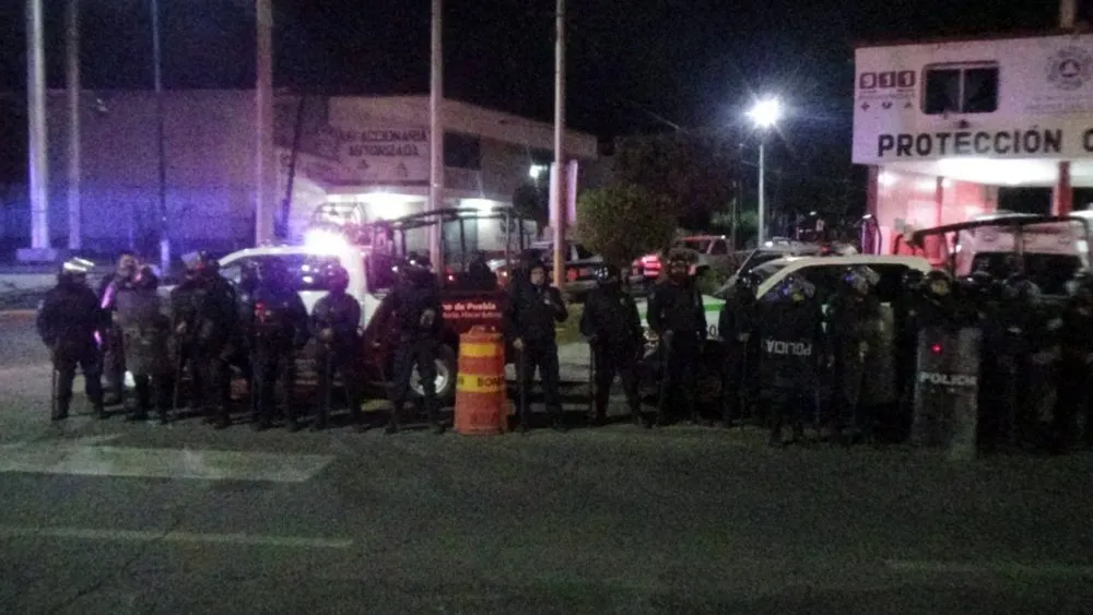 Riña tianguis Texmelucan