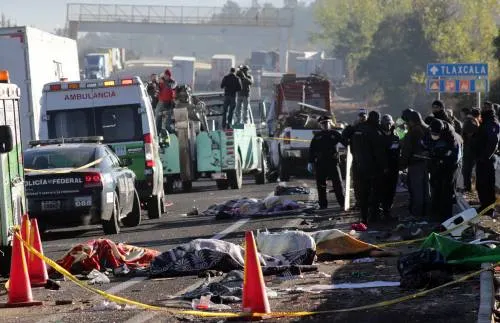 VIDEO: Tragedia en la Autopista México-Puebla, once peregrinos poblanos murieron