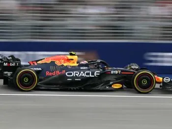 Mal y de malas las cosas para Checo Pérez, eliminado en la segunda y arrancará en la posición 13