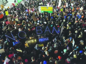 Veto a musulmanes desata protestas en EU