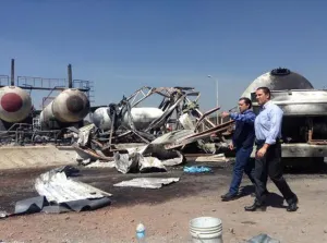 Moreno Valle supervisa daños por explosión