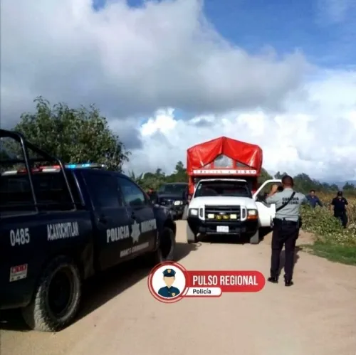 De película, tras persecusión GN recupera camioneta robada en Huauchinango
