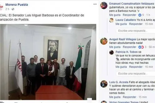 Reaccionan redes sociales de Morena a designación de Barbosa