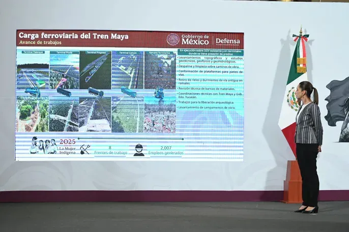 Destaca Sheinbaum inicio de construcción de los trenes a Pachuca, Querétaro y vía de carga del Tren Maya en los primeros meses de su gobierno