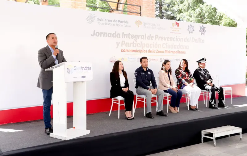 Preside San Andrés Cholula jornada integral de prevención del delito y participación ciudadana
