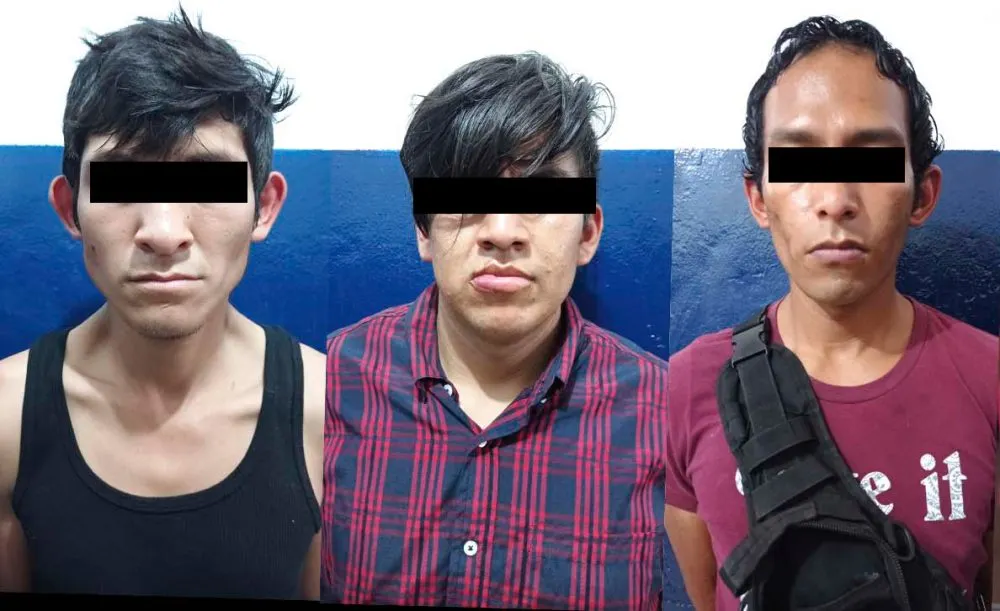 Policía municipal detuvo a tres hombres por robo a casa habitación
