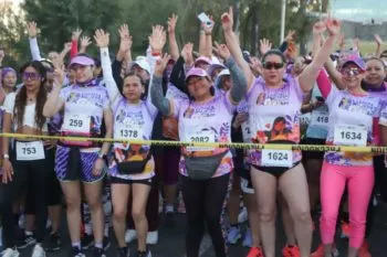 Más de 3 mil mujeres participaron en carrera por la igualdad en Puebla rumbo al 8M