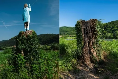 Tras quema de estatua de Melania Trump, creador busca una solución “artística”