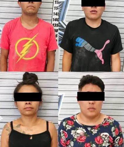 Detienen SSP y Semar a cuatro presuntos narcomenudistas en  San Bernabé Temoxtitla