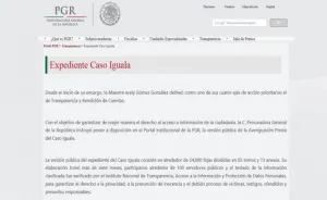 Publica la PGR online expediente del caso Iguala