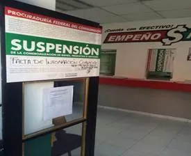 Profeco suspende actividad comercial en 24 casas de empeño