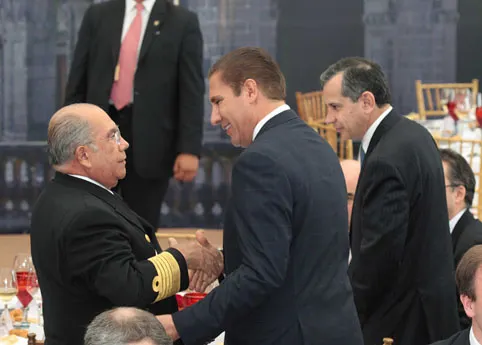 Asiste RMV a recepción en honor del primer ministro del Reino Unido, David Cameron