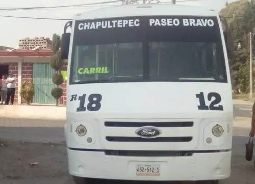 Asaltan transporte público