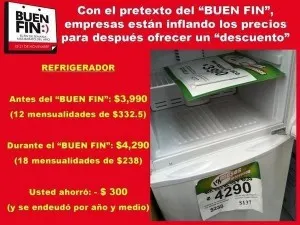 Descubren precios inflados en productos de El Buen Fin