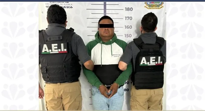 Fiscalía de Puebla detiene a “El Negro”, presunto responsable de homicidio de un policía en 2018