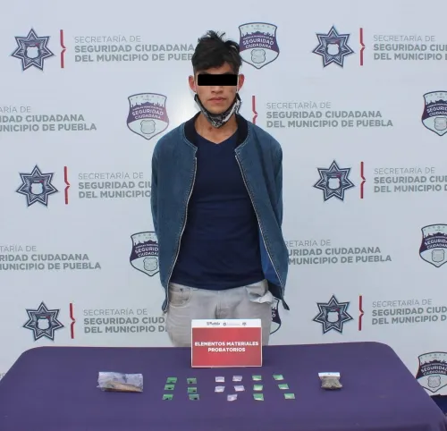 Detienen a probable narcomenudista en inmediaciones de la Central de Abasto