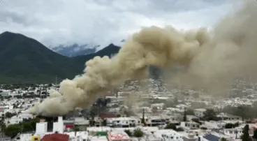 Se incendia comercio en colonia Las Brisas en Monterrey
