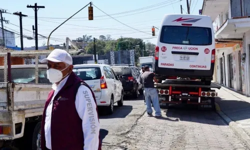 Asegura SMT seis unidades irregulares en Tlatlauquitepec y Coronango