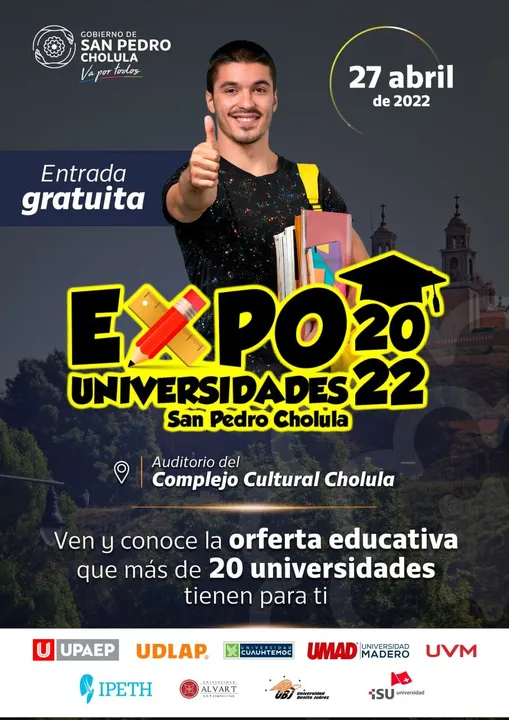 Gobierno Cholula presenta expo -universidades 2022