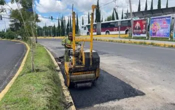 Campaña Capitalina Bacheando Puebla: favorece vialidades en torno a mercados y centros de abasto