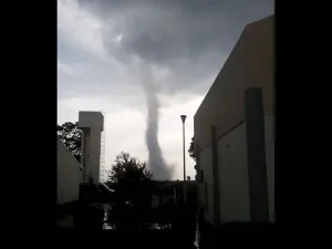 Captan supuesto tornado en Ciudad Serdán