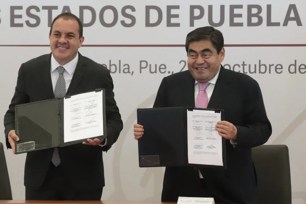 Puebla y Morelos firman convenio de colaboración en Seguridad Pública