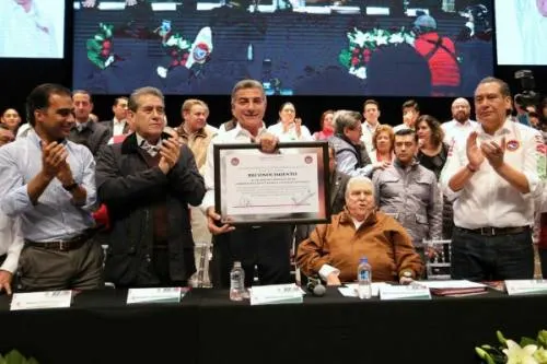 Tony Gali y Carlos Aceves inauguran el Congreso Ordinario de la CTM