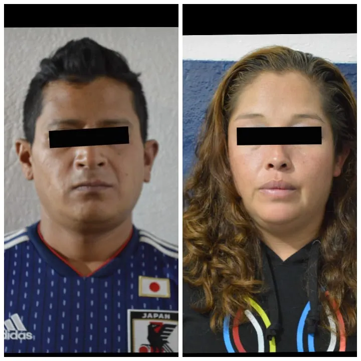 Policía municipal de Puebla detuvo a una mujer y un hombre por posesión ilegal de arma de fuego