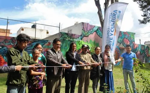 El Gobierno de la Ciudad y vecinos de San Manuel rescatan espacios públicos a través del arte