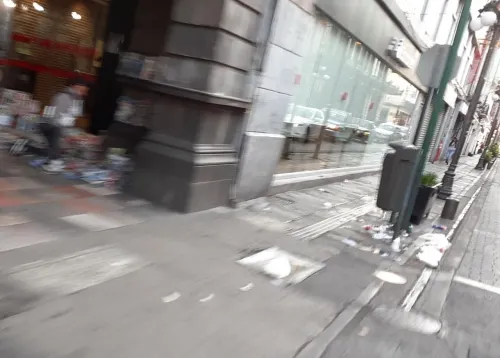 Así el cochinero en Centro Histórico